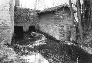 Weißenberg-Nechern. Riegelmühle (um 1583, Umbau 1870) am Löbauer Wasser. Teilansicht
