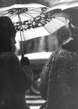 Schmuddelwetter. Es regnet wieder