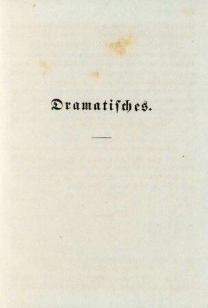 Dramatisches