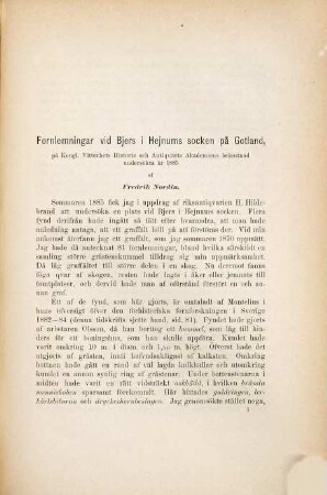 Svenska Fornminnesföreningens tidskrift. 8. 1891/93