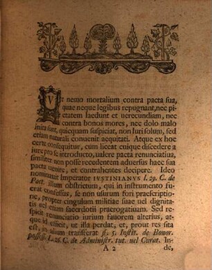 Ordinis iuridici in Academia Vitembergensi h. t. Pro-decanus Godofridus Ludovicus Mencken ... lectori benevolo s. d. p. : [Programma quo diss. inaug. Fr. Winkleri indicit, praefatus de renunciatione feudi, a proximo in hoc successore facta]