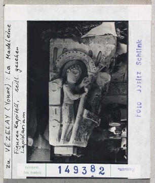 Vézelay, Basilika Sainte Madeleine: Figurenkapitell, heute im Lapidarium