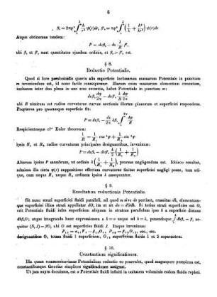 § 8. Reductio Potentialis.
