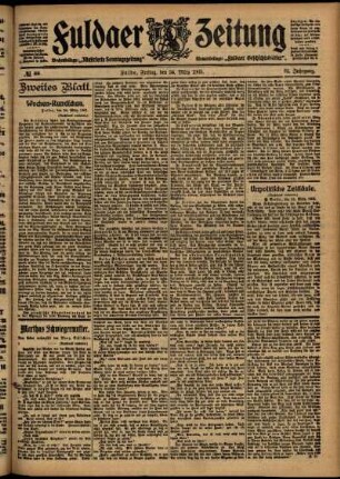 Zweite Ausgabe vom Freitag, den 24. März 1905.