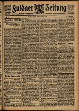 Zweite Ausgabe vom Freitag, den 24. März 1905.