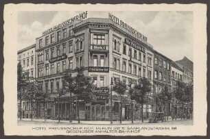 Ansichtskarte Hotel Preußischer Hof, Saarlandstraße 88