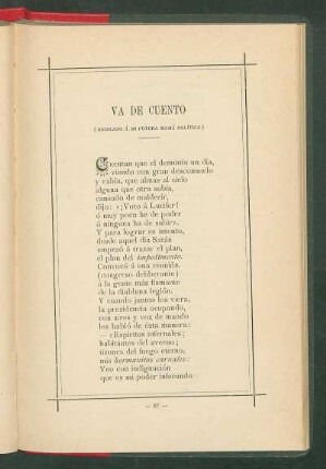 Va de cuento : (Dedicado a mi futura mamá política)