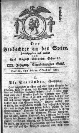 41. Stueck, 10. Oktober 1831