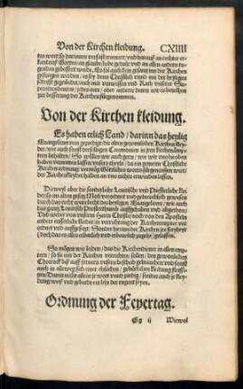 Ordnund der Feyertag.