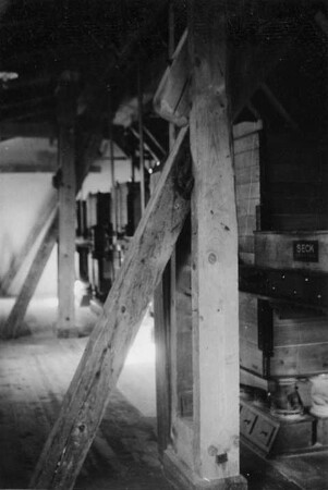 Triebischtal-Garsebach. Fichtenmühle, Inneres, Sichterboden