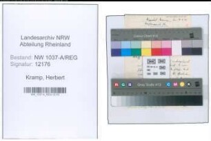 Entnazifizierung Herbert Kramp , geb. 05.01.1902 ()