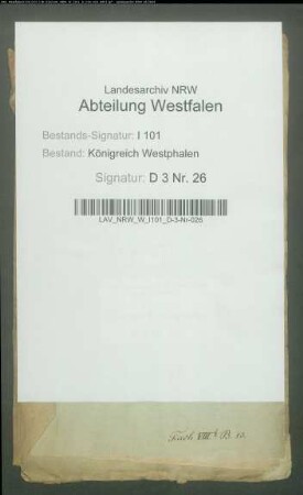 Schätzung des allodifizierten Carl Boegemannschen Lehens im Kanton Herford