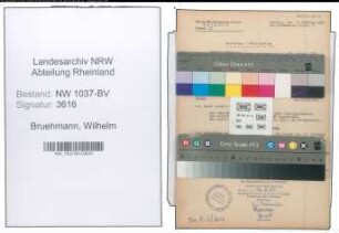 Entnazifizierung Wilhelm Bruehmann , geb. 28.10.1896 ()