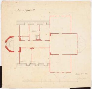 Villa Prof. Rudolf Franz, Arnstadt: Grundriss 1.OG