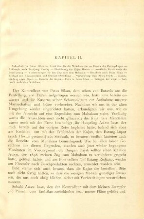 Kapitel II. Aufenthalt in Putus Sibau - ...