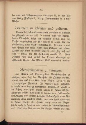 Bernstein zu schleifen und polieren.