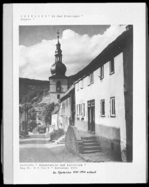 Straße Kirche Wohnhaus