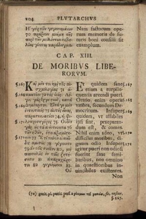 Cap. XIII. De Moribus Liberorum. - Cap. XVI. Epilogus.
