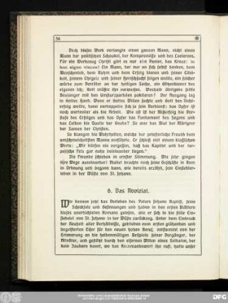 6. Das Noviziat.