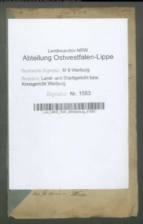 Erblasser: Lücking, Gertrud: