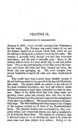 Washington to Charleston