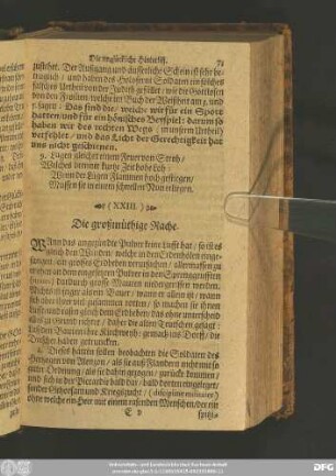 (XXIII.) Die großmüthige Rache.