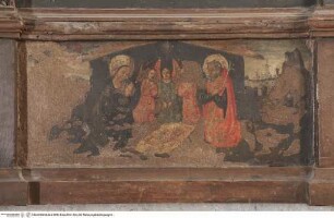 Antonius Abbas-Triptychon, Predella: Die Anbetung des Christuskindes