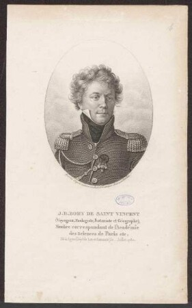 Bory de Saint-Vincent, Jean-Baptiste Geneviève Marcellin