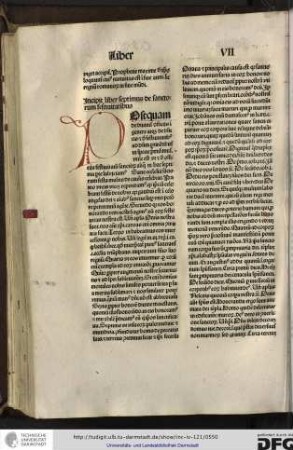 Incipit liber septimus de sanctorum festivitatibus.