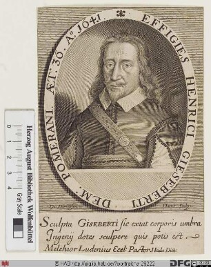 Bildnis Heinrich Giesebert (lat. Gisebertus)
