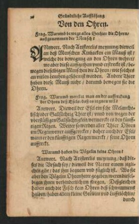 Von den Ohren.