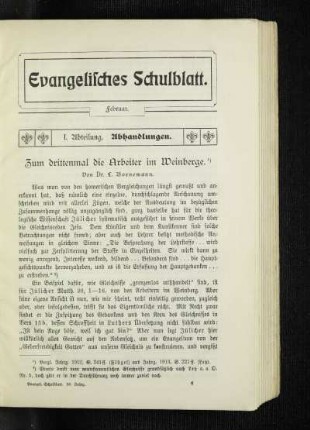 Zum drittenmal die Arbeiter im Weinberge