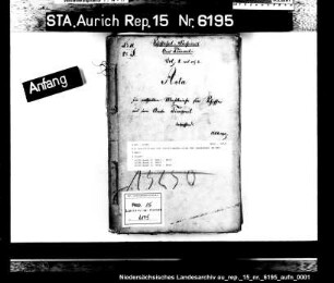 Die Ausstellung von Schiffsmeßbriefen für Einwohner im Amt Timmel