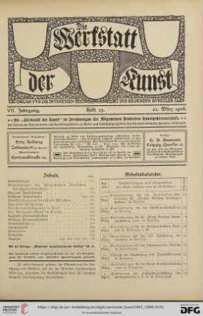 Heft 25 (23. März 1908)