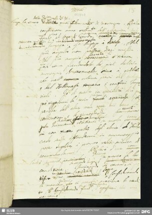 [Faszikel 28: Briefentwurf Bernardo Trevisans bezüglich der Schafhaltung in den Bergen an eine nicht genannte Person]