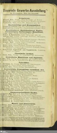 Dauernde Gewerbe-Ausstellung am Blücherplatz, Nähe der Bahnhöfe