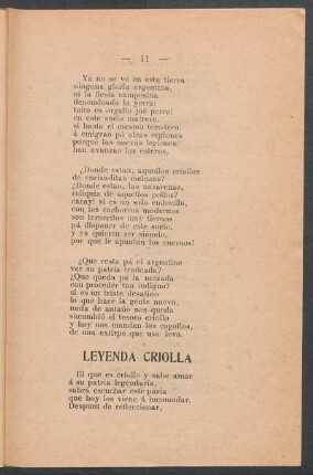 Leyenda criolla