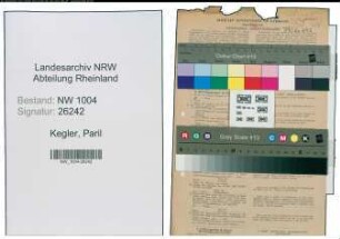 Entnazifizierung Paril Kegler , geb. 21.03.1891 (Banksekretaer)
