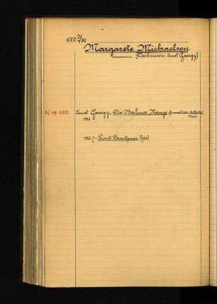 Margarete Michaelson. [Deckname: Ernst Georgy].