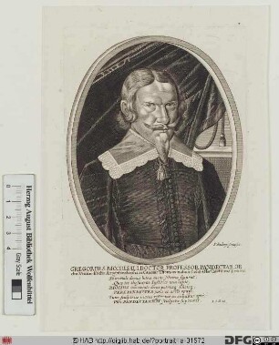 Bildnis Gregorius Biccius (eig. Georg Bieck)