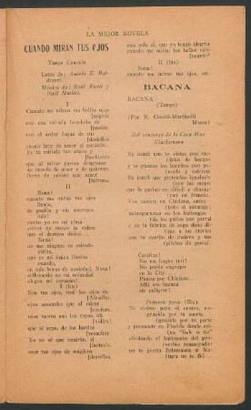 Cuando miran tus ojos : Tango canción