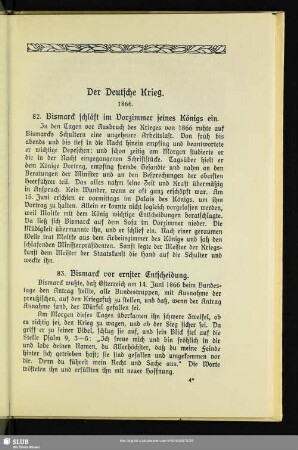 Der Deutsche Krieg : 1866