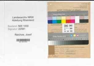 Entnazifizierung Josef Reichow, geb. 07.09.1913 (Zugschaffner)