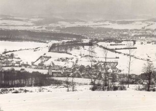 Blick vom Hahnberg auf Heiligenkirchen und Detmold. Detmold. Heiligenkirchen