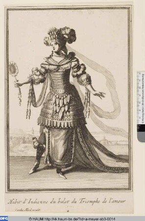 Habit d'Indienne du balet du Triomphe de l'amour