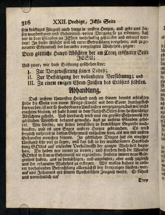 316-322, Daß unserm theuresten Heiland noch an seinem bereits ...