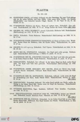 Plastik (Nr. 151-181)