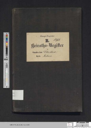 Heiratsregister Kliestow 1893