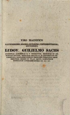 Observatio quaedam de phlebitide uterina, subsequente phlebitide crusali : dissertatio inauguralis medico- practica