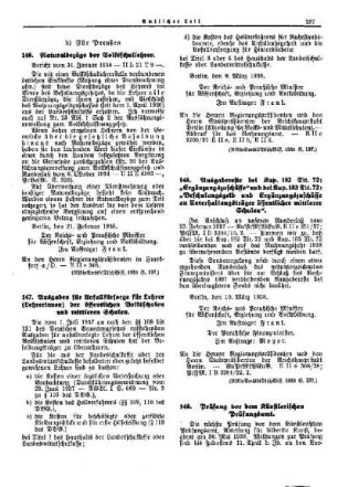 Naturalbezüge der Volksschullehrer : [Erziehung] ; [Für Preußen] ; [Amtliche Erlasse] ; [Amtlicher Teil]